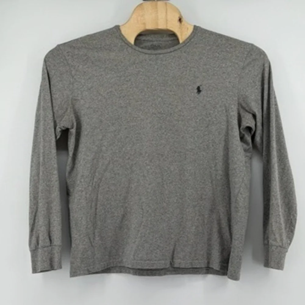 Polo Ralph Lauren Men Classic Fit Crewneck Long Sleeve T Shirt Gray‎ Size L